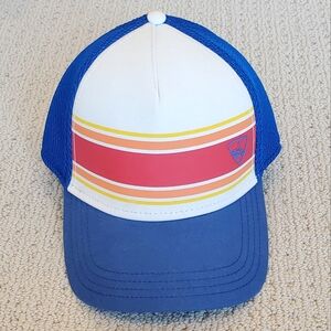 Callaway Golf Snap Back Hat, Blue/White, Red/Orange Stripe, New Old Stock